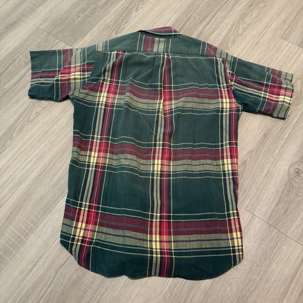 Vintage Polo‎ Ralph Lauren  Button Shirt Men's XL Green Label  90s Short Sleeve - Picture 3 of 5